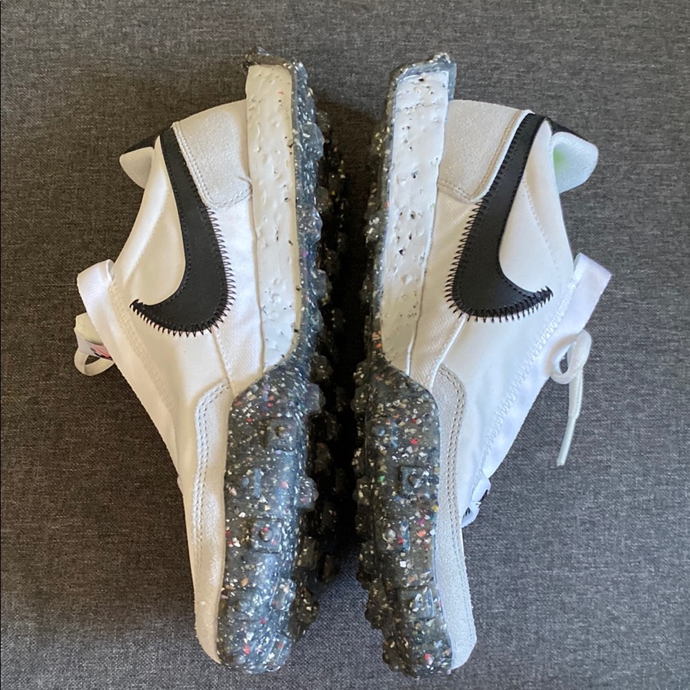 Nike Women's waffle racer crater White and Black Sneakers size 7.5 - Picture 8 of 12